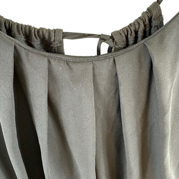 Maurices Black Spaghetti Strap Lightweight Stretchy Tank Blouse Size L - Picture 3 of 5